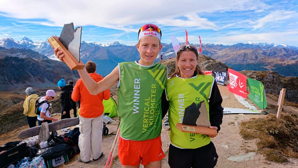 VK Chando winner and record holder Rémi Bonnet with winner Christel Dewalle. ©VKWC