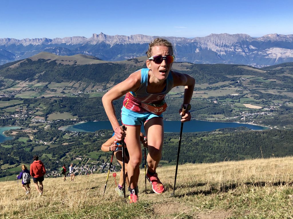 Jessica Pardin, 2019 winner of the Vertical Kilometer World Circuit ©VKWC